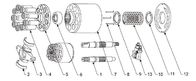 Rexroth Hydraulic Pump Spare Parts For Rexroth 31 Series A10VSO28 / 52 Series Rexroth A10VO28