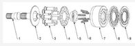 Professional Sauer Danfoss Hydraulic Pump Parts , SPV23 MF23 Danfoss Replacement Parts